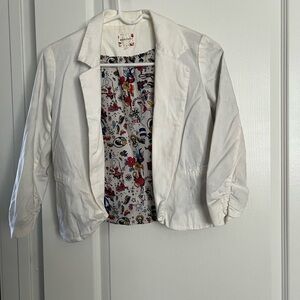 White blazer from small business boutique